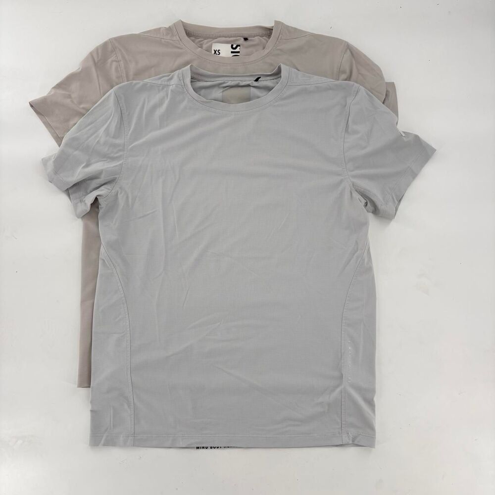 Rudis Men's Grey and White T-shirt
